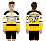 Lions Cheer Dad Hockey Jersey