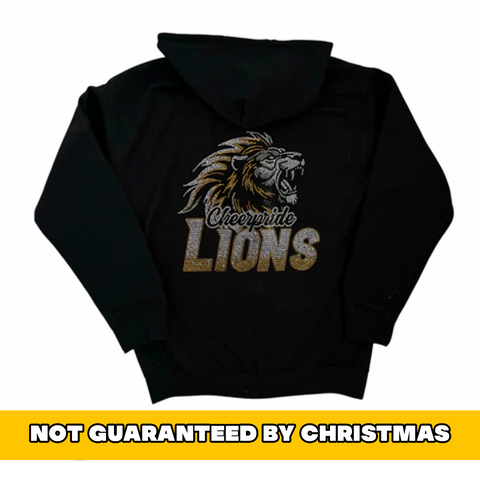 Lion Rhinestone Zip Up