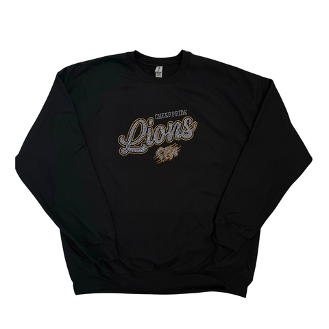 Cheerpride Lions Rhinestone Crewneck