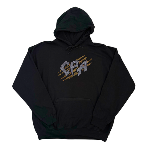 CPA Logo Rhinestone Hoodie Black